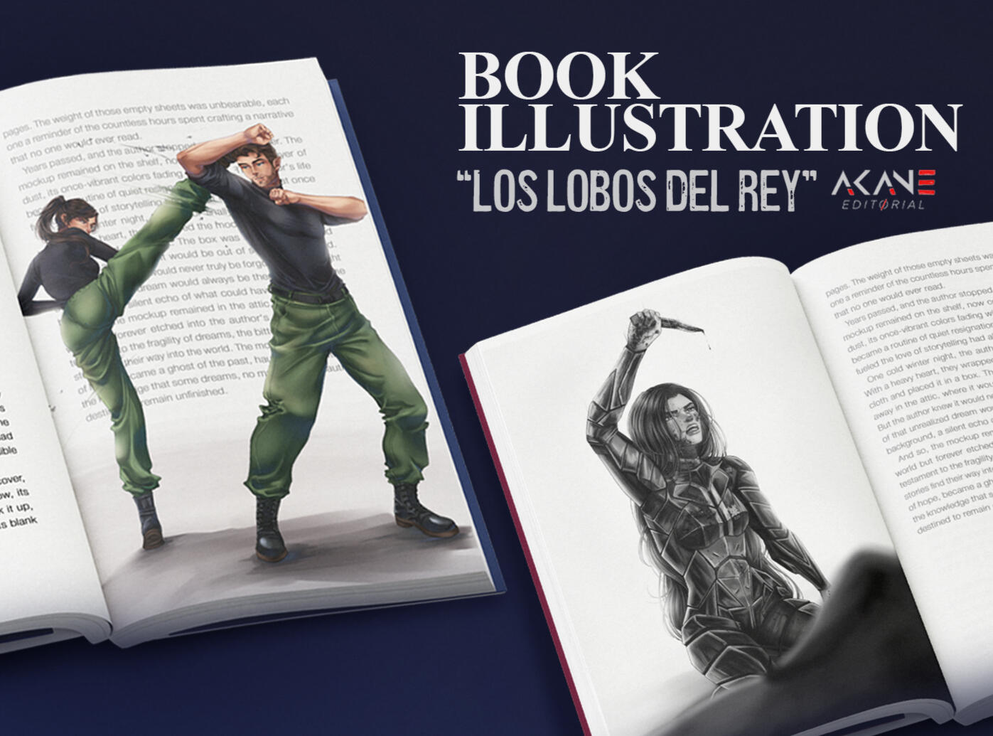 Ilustraciones saga "Los Lobos del Rey" | Akane Editorial